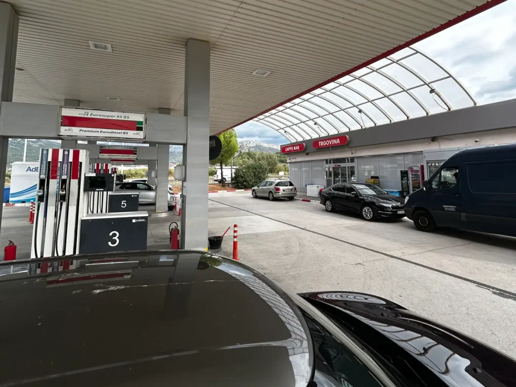Lukoil-Tankstelle Kroatien