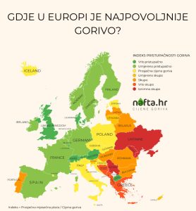 Cene goriv v Evropi
