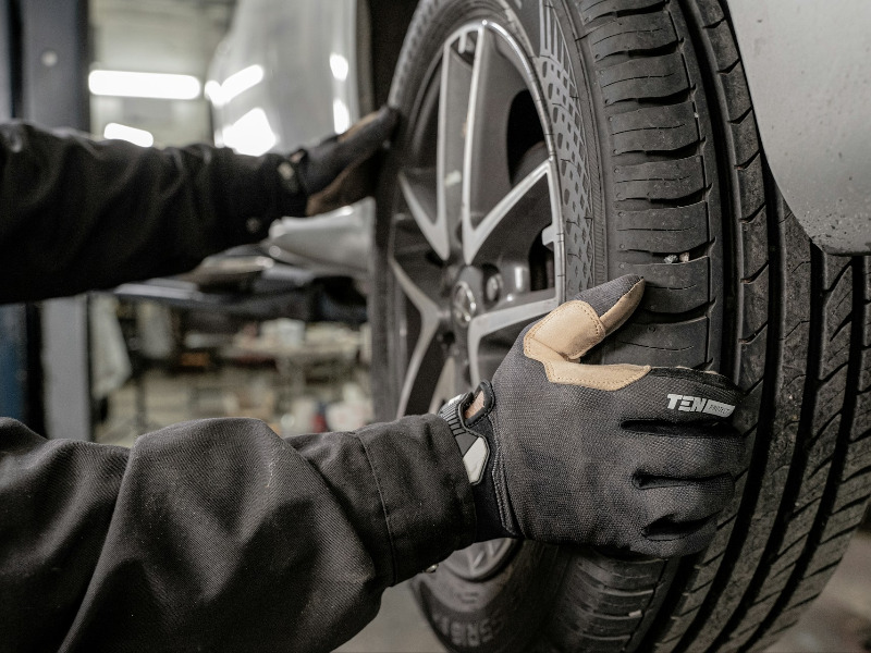 Changing winter tyres