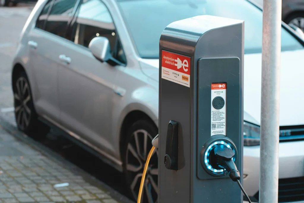 Electric car charging station